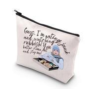 Trousse de maquillage Amanda Woods avec inscription « I Am Eating Junk Watching Rubbish » Rosehill Cottage Gifts, Guys I Am Eating UK