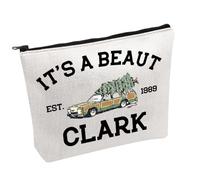 Trousse de maquillage amusante avec inscription It's a Beaut Clark Est 1989, Beaut Clark B