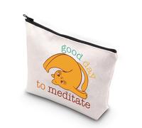Trousse de maquillage amusante pour la méditation - Cadeau pour professeur de yoga - Cadeau pour les amateurs de yoga, Good Day to UK