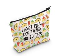 Trousse de maquillage amusante Tacos Broadway Cadeau musical Broadway Théâtre Cadeau pour les amateurs de musique, Say No Bag Eu, Trousse à cosmétiques avec impression