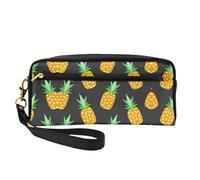 Trousse de maquillage ananas jaune - Trousse de maquillage de voyage pour femme - Essentiels de voyage, Noir , Taille unique, Trousse de maquillage