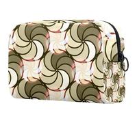 Trousse de maquillage arménienne avec symbole de l'éternité pour femme, trousse de toilette de voyage, grande pochette de maquillage pratique avec fermeture éclair, multicolore,