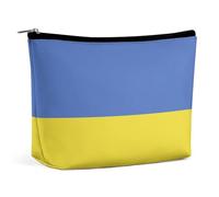 Trousse de Maquillage avec Drapeau de l'Ukraine, Trousse de Voyage Pratique pour Filles et Femmes