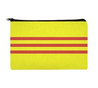 Trousse de maquillage avec drapeau du Sud Vietnam, multicolore, 8 Inches