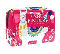 Trousse de maquillage avec fermeture éclair Motif alpaga-01 avec inscription « A Little Gift Just for You », Multicolore 06, 18.5x7.5x13cm/7.3x3x5.1in, Trousse de beauté