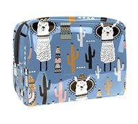 Trousse de maquillage avec fermeture éclair Motif alpaga-01 avec inscription « A Little Gift Just for You », Multicolore 07, 18.5x7.5x13cm/7.3x3x5.1in, Trousse de beauté