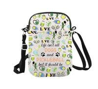 Trousse de maquillage avec fermeture éclair pour amoureux des chiens et pickleball But It Should Be, Pickleball pour chien Cr EU, Trousse à cosmétiques avec impression