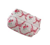 Trousse de maquillage avec grande capacité Arcs de toilette Trousse de toilette Cosmétique Fleur Matelassée Cosmétique Cosmétique Machine à toilette pour femmes et filles, a03, Mass Beauty