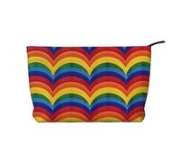 Trousse de maquillage avec impression mathématique, petite trousse de maquillage pour sac à main en velours côtelé, trousse de maquillage de voyage multifonctionnelle avec fermeture éclair en métal