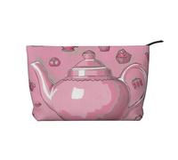 Trousse de maquillage avec impression mathématique, petite trousse de maquillage pour sac à main en velours côtelé, trousse de maquillage de voyage multifonctionnelle avec fermeture éclair en métal