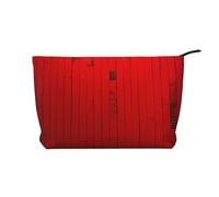 Trousse de maquillage avec impression mathématique, petite trousse de maquillage pour sac à main en velours côtelé, trousse de maquillage de voyage multifonctionnelle avec fermeture éclair en métal