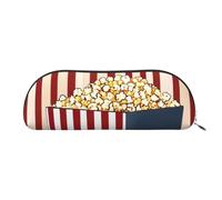 Trousse de maquillage avec imprimé ananas bleu, trousse de maquillage, trousse de voyage, trousse de toilette, trousse à crayons, trousse à crayons, Imprimé pop-corn, One Size