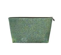 Trousse de maquillage avec imprimé de roses sous les arbres pour sac à main, organiseur de maquillage pour sac à main, trousse de beauté étanche pour femmes et filles, doré, Taille unique, Trousse de