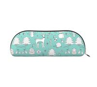 Trousse de maquillage avec imprimé écailles de sirène pour femme, trousse de maquillage, trousse de voyage, trousse de toilette, trousse à crayons, Lama vert alpaga, One Size