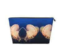 Trousse de maquillage avec imprimé méduses 3D pour sac à main, organiseur de maquillage pour sac à main, pochette de beauté étanche pour femmes et filles, doré, Taille unique, Trousse de beauté