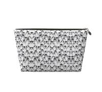 Trousse de maquillage avec imprimé pingouins mignons pour sac à main, organiseur de maquillage pour sac à main, pochette de beauté étanche pour femmes et filles, doré, Taille unique, Trousse de beauté