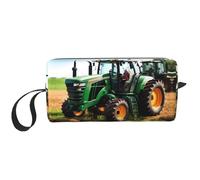 Trousse de maquillage avec imprimé tracteur agricole, trousse de maquillage durable, sac de voyage, cadeaux essentiels pour femmes et hommes, blanc, Taille unique