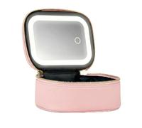 Trousse de maquillage avec lumière, miroir LED portable, rechargeable, 3 modes réglables, étanche, pour femme, piscine, fêtes, retouches, rose, Classique