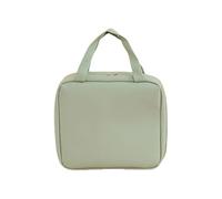 Trousse de Maquillage avec Miroir LED,Makeup Bag Trousse de Maquillage Suspendue Multi-Poches avec Fermeture éclair, Trousse de Toilette Portable de Voyage avec Miroir(Green)