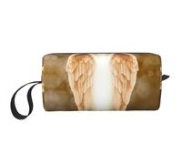 Trousse de maquillage avec motif ailes d'ange - Durable - Cadeau essentiel pour homme et femme, blanc, Taille unique