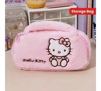 Trousse de maquillage avec motif chat de dessin animé, étui à crayons de papeterie, sac de rangement pour crayons de grande capacité, cadeau idéal pour les filles. Indispensables pour l'université en 