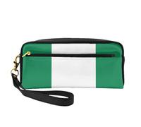 Trousse de maquillage avec motif drapeau du Nigeria pour accessoires cosmétiques papeterie toilette compagnon de voyage
