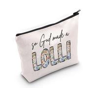 Trousse de maquillage avec noms de grand-mère - Motif floral bohème - So God Made A Grandma, So God Made a Nana