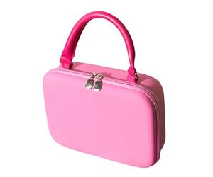 Trousse de maquillage avec plusieurs compartiments, solution de rangement flexible, idéale pour les activités de plein air, les séances de gym, les voyages en famille et le partage avec des amis, rose