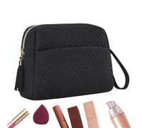 Trousse de maquillage avec sangle | Trousse de voyage | Trousse de toilette étanche avec sangle pour un usage quotidien, accessoires de toilette, Noir , Refer to description, Unisexe