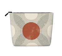 Trousse de Maquillage Boho Sun Rainbow Botanical Leaf Mountain Nature, Trousse de Maquillage Amusante pour Femmes, Cadeaux de Noël et d'anniversaire, Accessoires de Toilette