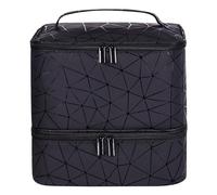 Trousse de Maquillage, BYLife Double Couche Organisateur De Vernis à Ongles peut Contenir 30 Bouteilles (15ml), Trousse Cosmétique de Voyage Sac à Cosmétiques Femme