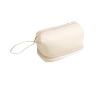 Trousse De Maquillage Capacité Articles Toilette Couleur Unie Organisateurs Cosmétiques Voyage Rangement Double Couche Maquillage Couleur Unie Articles Toilette