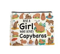 Trousse de maquillage Capybara - Cadeau pour les amateurs de Capybara, sac Capybara mignon - Trousse de maquillage Capybara - Cadeau pour les filles - Trousse de maquillage pour les amoureux des