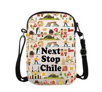 Trousse de maquillage Chile Trip Gift Next Stop Chili Pochette de voyage Chili Trousse de maquillage pour vacances Cadeau inspiré des voyageurs, Chili Cb Royaume-Uni, Sac à bandoulière