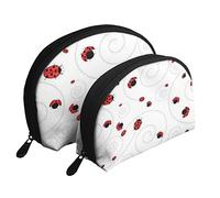 Trousse de Maquillage Coccinelle, Pochette de Voyage pour Femmes et Filles
