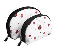 Trousse de Maquillage Coccinelle, Pochette de Voyage pour Femmes et Filles