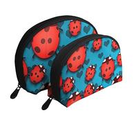 Trousse de Maquillage Coccinelle, Pochette de Voyage pour Femmes et Filles