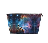 Trousse de maquillage colorée avec imprimé galaxie pour sac à main, organiseur de maquillage pour sac à main, pochette de beauté étanche pour femmes et filles, Argenté., Taille unique, Trousse de