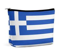 Trousse de Maquillage compacte avec Drapeau de la Grèce, Pochette de Voyage pour cosmétiques, Organisateur pour Sac à Main pour Femme