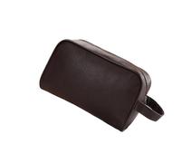 Trousse de Maquillage Cosmetic Bag Women Fashion Solid Color Handheld Wash Makeup Bags Ladies Portable Travel Storage Lipstick Organiser pour Femme(Brown)