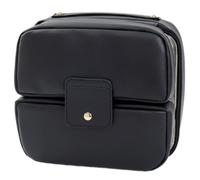 Trousse de maquillage créative de grande capacité de voyage PU cosmétique organisée portable trousses de toilette pochettes de rangement pour femmes sac de rangement cosmétique, Noir , Beauté de masse