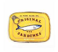 Trousse de maquillage créative et mignonne en conserve pour sardines, sac de rangement pour soins personnels, cosmétiques, sac à main pour fille, Jaune-1., Beauté de masse