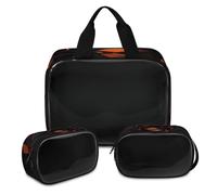Trousse de maquillage de basket-ball pour homme et femme, trousse de toilette translucide de sport, trousse de toilette, trousse de toilette, organisateur de cosmétiques, couleur, XL, Trousse de
