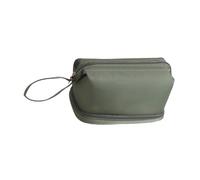 Trousse de maquillage de couleur unie à double couche, organiseurs de produits de toilette de grande capacité pour femmes et hommes, grande capacité, organiseurs de toilette de couleur unie pour femme