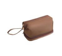 Trousse de maquillage de couleur unie de grande capacité, rangement de produits de toilette, double couche, pour femmes et filles, maquillage de grande capacité, organiseurs de produits de toilette de