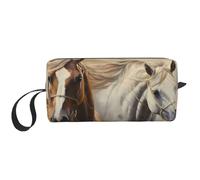 Trousse de maquillage de course à pied - Résistante à l'eau - Organiseur de toilette de voyage pour femmes et hommes - Pochette de rangement pour cosmétiques avec fermeture éclair - Petit sac à outils