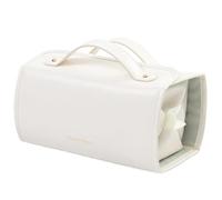 Trousse de Maquillage de Grande Capacité, Trousse de Maquillage de Voyage Multi-Compartiments Amovible Enroulable 4 en 1, Trousse de Maquillage Imperméable en Cuir, pour Les Vac-ance Usage Quotidien