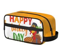 Trousse de maquillage de grande capacité - Trousse de toilette - Rangement portable avec poignée - Convient pour les voyages d'affaires, le fitness, les vacances, pour homme et femme - Joyful Turkey