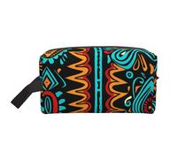 Trousse de Maquillage de l'Égypte Ancienne pour Femme, Trousse de Maquillage Ethnique Africaine, Trousse de Toilette Portable, Accessoires de Voyage, Cadeau