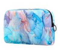 Trousse de maquillage de luxe pour femme, trousse de toilette de voyage, grande pochette de maquillage pratique avec fermeture éclair, multicolore, 18.5x7.5x13cm/7.3x3x5.1in, Trousse de toilette
